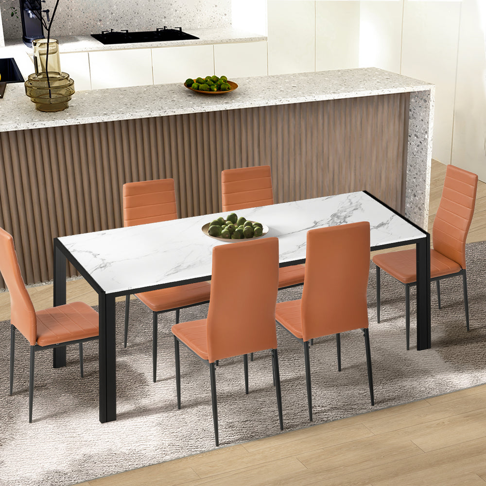 Dining Chair High Back Brown 42x43.5x96cm