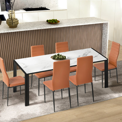 Dining Chair High Back Brown 42x43.5x96cm