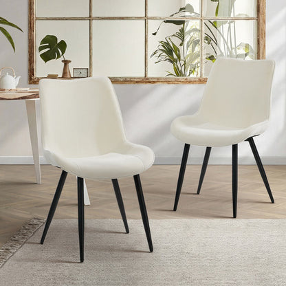 Dining Chairs Linen Fabric Accent