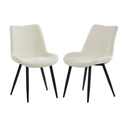 Dining Chairs Linen Fabric Accent