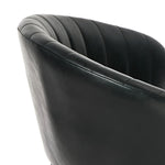 2x PU Leather Dining Chair Kitchen Padded Seat Black/Brown