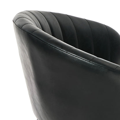 Set Of 4,6,8 Dining Chair PU Leather Padded Seat Black Modern Kitchen Furniture