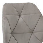 Dining Chairs Velvet Blue/Grey