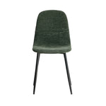 Chenille Dining Chairs Set of 2 Green | HomeAndLiving