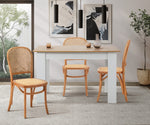Dining Chairs Wooden Chairs Rattan Seat Beige
