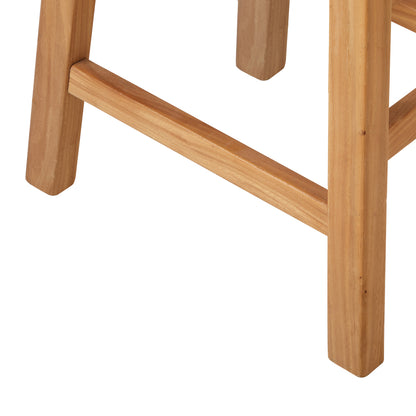 Elm Wood Stool Solid Timber Dining Seat | HomeAndLiving