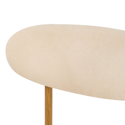 Beige Dining Chairs Boucle 79x50x42cm