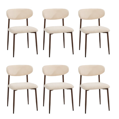 Dining Chairs Boucle Walnut 79x50x42cm