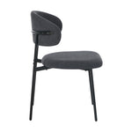 Grey Dining Chair Set of 4,6,8 with Linen Fabric and Contoured Foam Seat