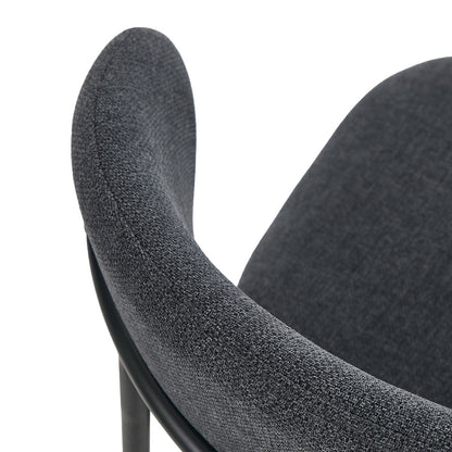 Grey Dining Chair Set of 4,6,8 with Linen Fabric and Contoured Foam Seat