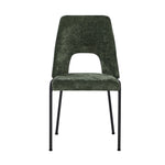 4x Dining Chairs Chenille Fabric Kitchen Side Chair Beige/Green/Grey
