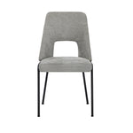4x Dining Chairs Chenille Fabric Kitchen Side Chair Beige/Green/Grey