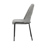 4x Dining Chairs Chenille Fabric Kitchen Side Chair Beige/Green/Grey