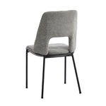 4x Dining Chairs Chenille Fabric Kitchen Side Chair Beige/Green/Grey