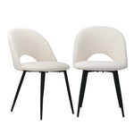 4Pcs/6Pcs Dining Chairs Accent Chair Armchair Sherpa White