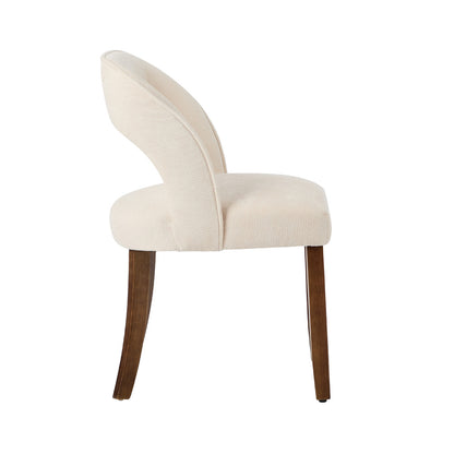 Dining Chair Beige Chenille 50x53x80cm