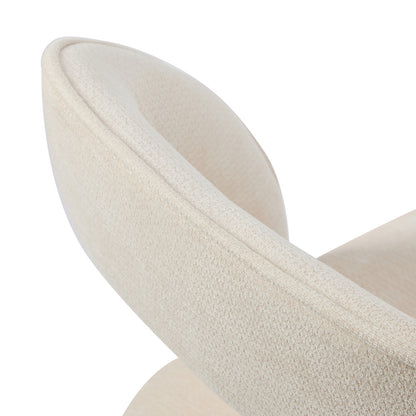 Dining Chair Beige Chenille 50x53x80cm