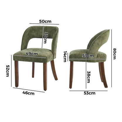 Green chair 50x53x80cm, view 9