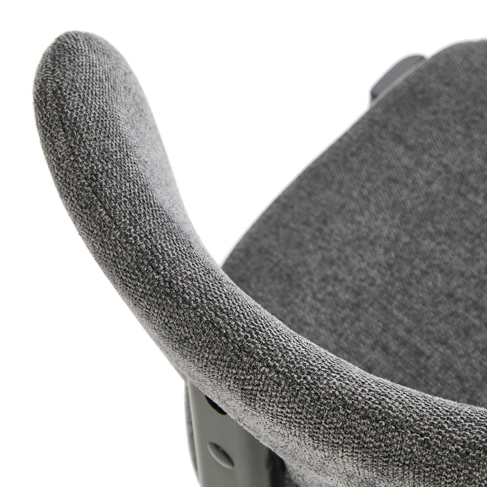 Dining Chair Set of 4,6,8 Grey Linen Fabric with Padded Foam Seat