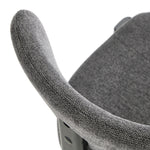 Dining Chair Set of 4,6,8 Grey Linen Fabric with Padded Foam Seat