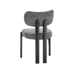 Dining Chair Set of 4,6,8 Grey Linen Fabric with Padded Foam Seat