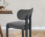 Dining Chair Set of 4,6,8 Grey Linen Fabric with Padded Foam Seat
