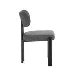 Dining Chair Set of 4,6,8 Grey Linen Fabric with Padded Foam Seat