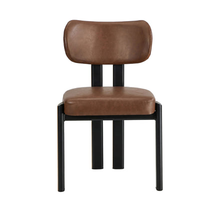 Faux Leather Dining Chairs Padded Set of 2 | HomeAndLiving