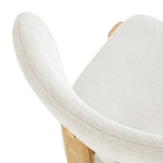 Dining Chair Set of 4,6,8 Beige Linen Fabric with Padded Foam Seat