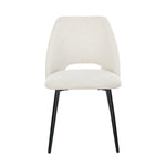 Dining Chair Set of 4,6,8 Beige Linen Fabric with Wraparound Padded Seat