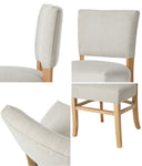 Beige Dining Chairs Rubberwood Set of 2 | HomeAndLiving