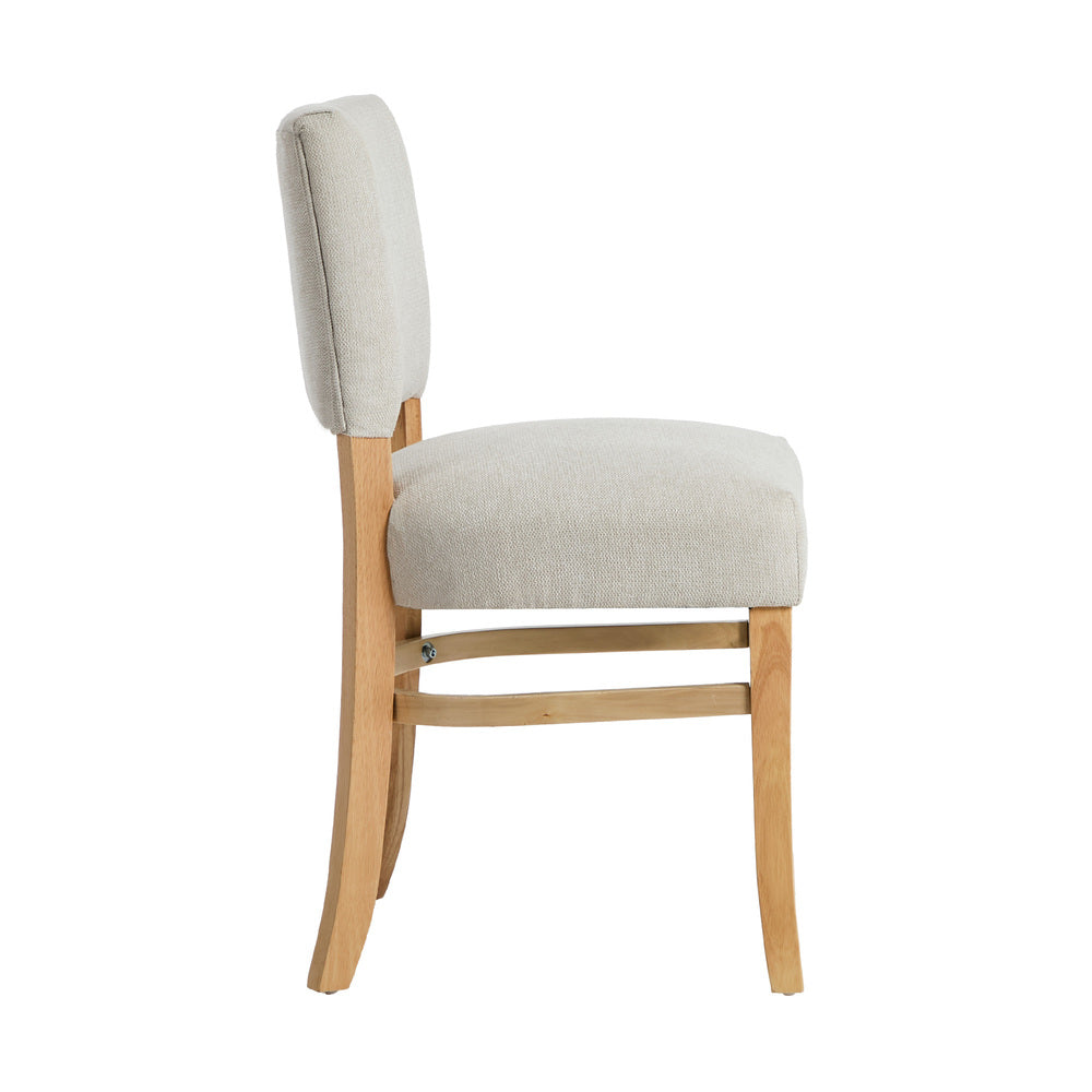 Dining Chairs Set of 4 Rubberwood Beige | HomeAndLiving