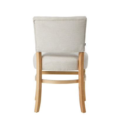 Dining Chairs Set of 4 Rubberwood Beige | HomeAndLiving
