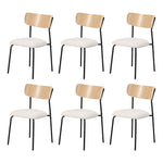 4/6/2/8 PCS Dining Chairs Padded Kitchen Chair Corduroy Beige