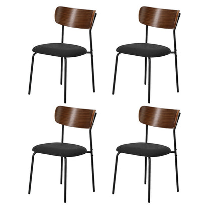 Corduroy Dining Chairs Set of 4 Padded | HomeAndLiving