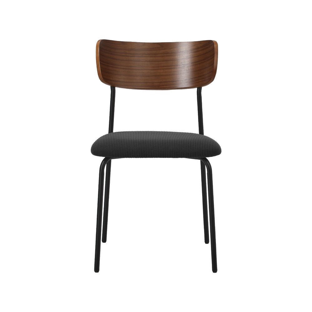 Corduroy Dining Chairs Set of 4 Padded | HomeAndLiving