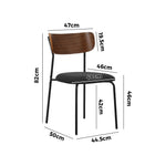 Corduroy Dining Chairs Set of 4 Padded | HomeAndLiving