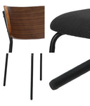 Corduroy Dining Chairs Set of 4 Padded | HomeAndLiving
