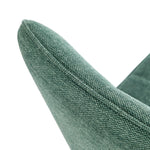 Dining Chair Set of 4,6,8 Green Linen Fabric Padded Seat Accent
