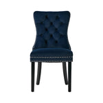 Velvet Dining Chair Upholstered French Tufted Blue 4&6 Pack