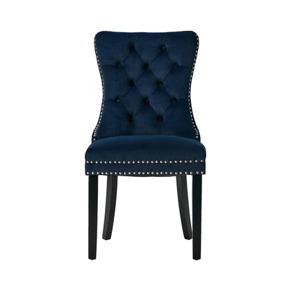Velvet Dining Chair Upholstered French Tufted Blue 4&6 Pack