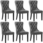 Dining Chairs French Provincial Tufted PU Leather/Velvet