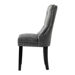 Dining Chairs French Provincial Tufted PU Leather/Velvet