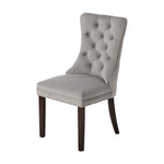 Velvet Dining Chair Upholstered French Tufted Light Grey 4&6 Pack