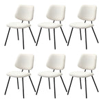 6x Dining Chair Vintage Retro Polyester Padded Dark Grey