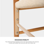Set of 4 Wooden Dining Chair Wishbone Shaped Chair