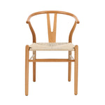 Set of 8 Wooden Dining Chair Wishbone Shaped Chair