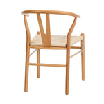 Set of 8 Wooden Dining Chair Wishbone Shaped Chair