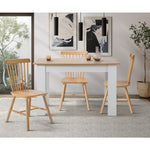 Dining Chairs Minimalist Vertical Back Wooden