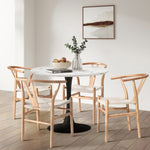 4Pcs/6PcsDining Chair Wooden Hans Wegner Chair Wishbone